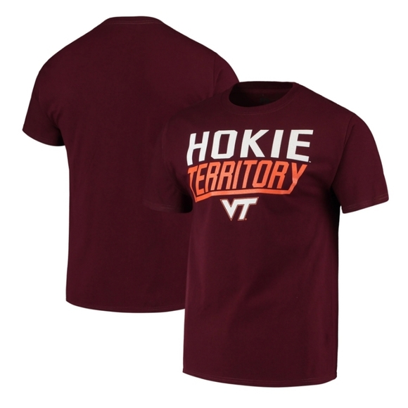 Virginia Tech Hokies Territory NCAA Maroon T-Shirt Men's Medium NWT - Picture 1 of 5